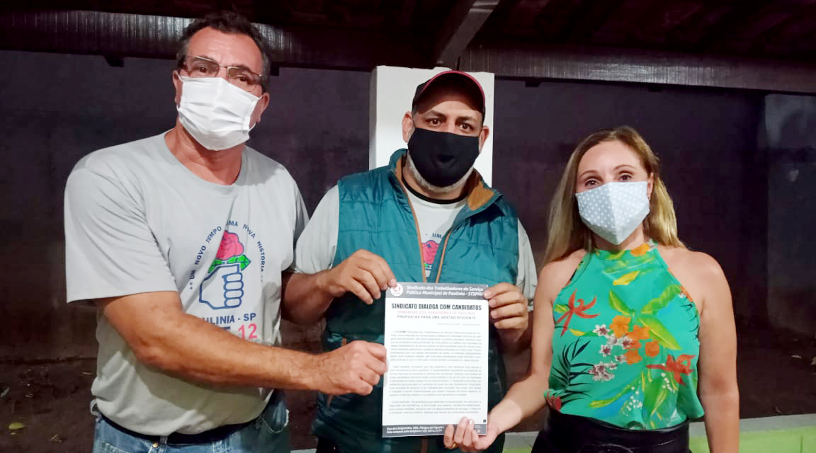 Candidato Renato Cardoso retira documento com as demandas dos Servidores na sede