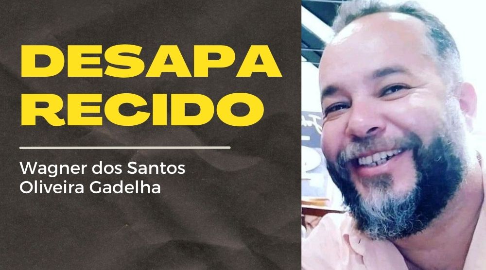 ATENÇÃO | Wagner dos Santos, Servidor do APH, está desaparecido desde 1º de dezembro