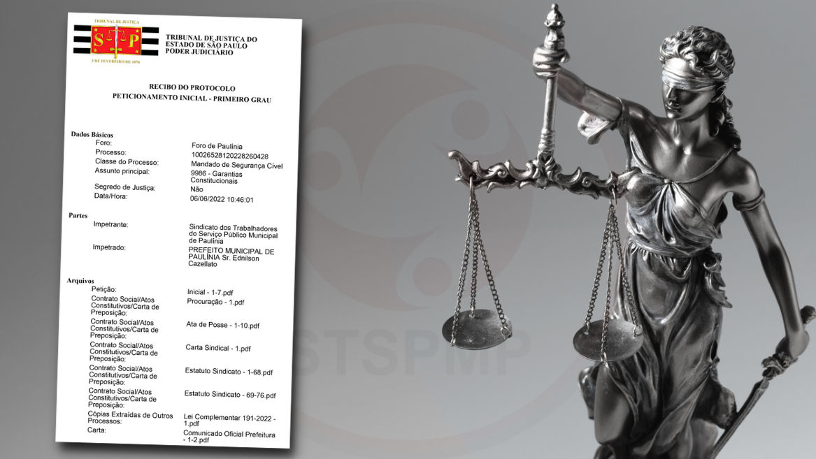 STSPMP vai à Justiça solicitar o cumprimento da Lei Federal 191/2022