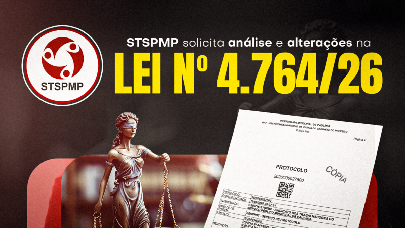 Sindicato solicita análise e alterações na Lei nº 4.764/26, que disciplina a jornada de trabalho, registro de ponto eletrônico e banco de horas