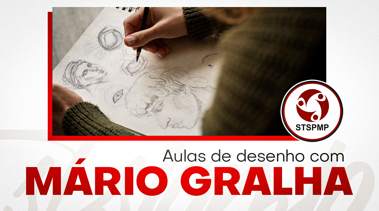 Inscrições para novas turmas da Aula de Desenho com o Professor Mário Gralha. Sócios garantem valores especiais!