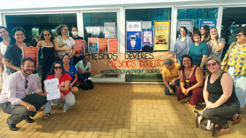 Educação Infantil | Protesto do STSPMP com as Educadoras garante diálogo com o Governo e reunião no dia 3 de outubro