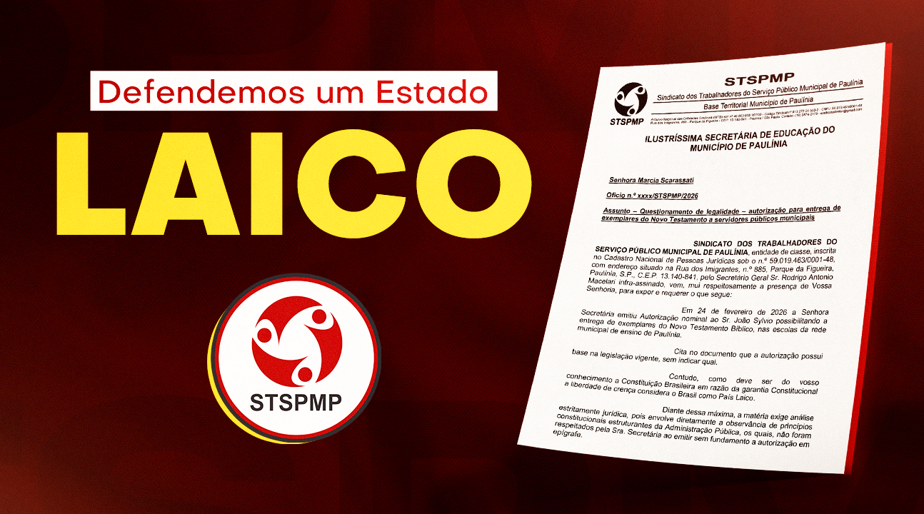 STSPMP questiona legalidade de distribuição de materiais de cunho religioso nas Escolas municipais de Paulínia