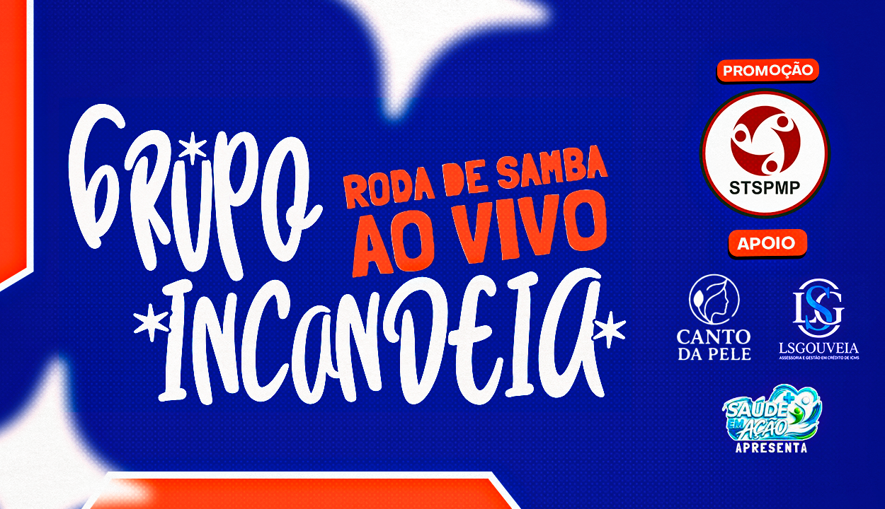STSPMP promove Sabadão com roda de samba ao vivo no salão do Sindicato. Não perca!